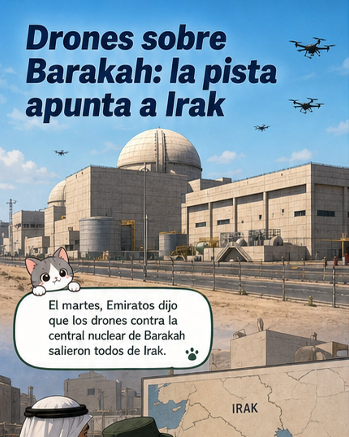 Drones atacaron central nuclear de EAU