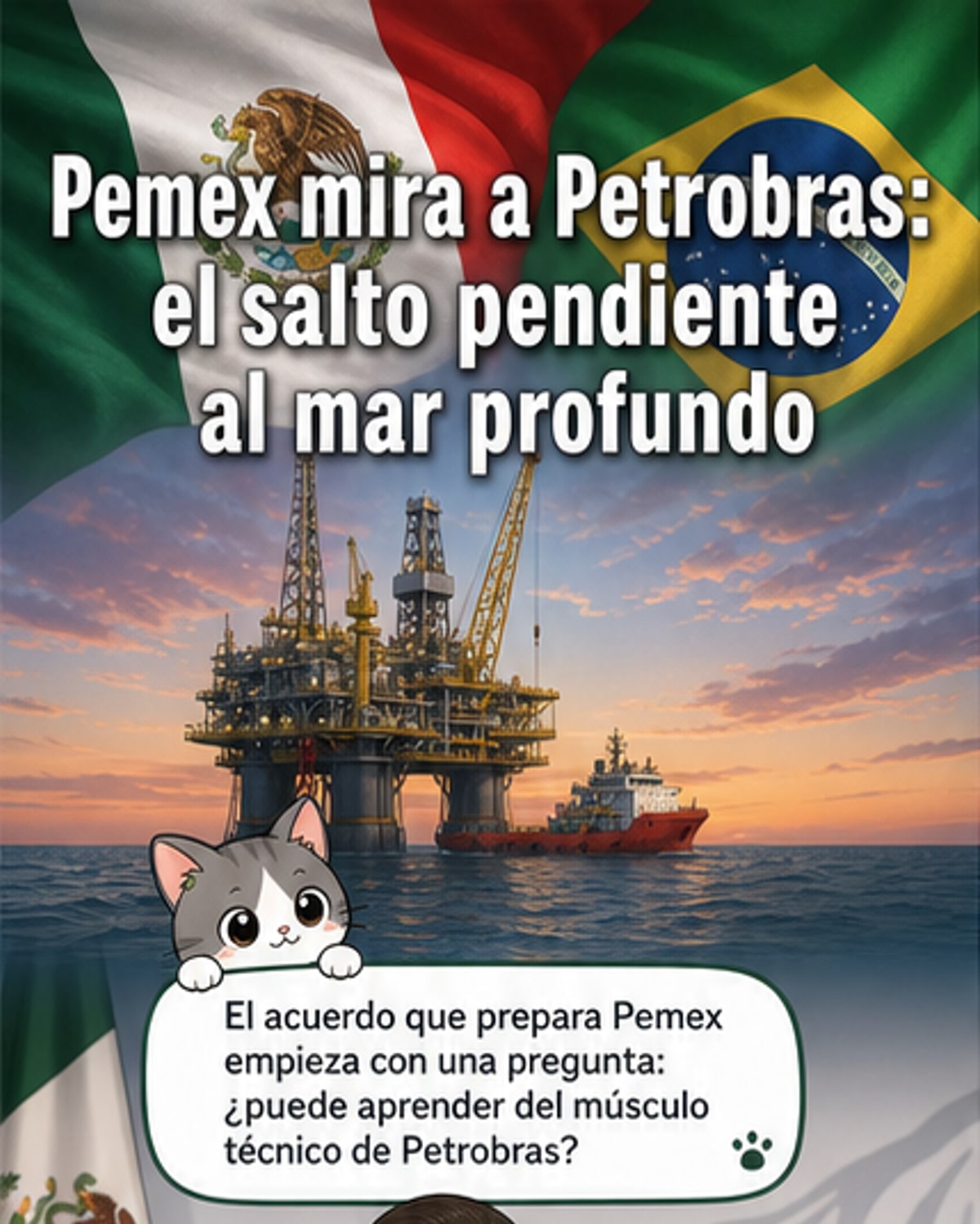 México y Brasil unen fuerzas en petróleo profundo