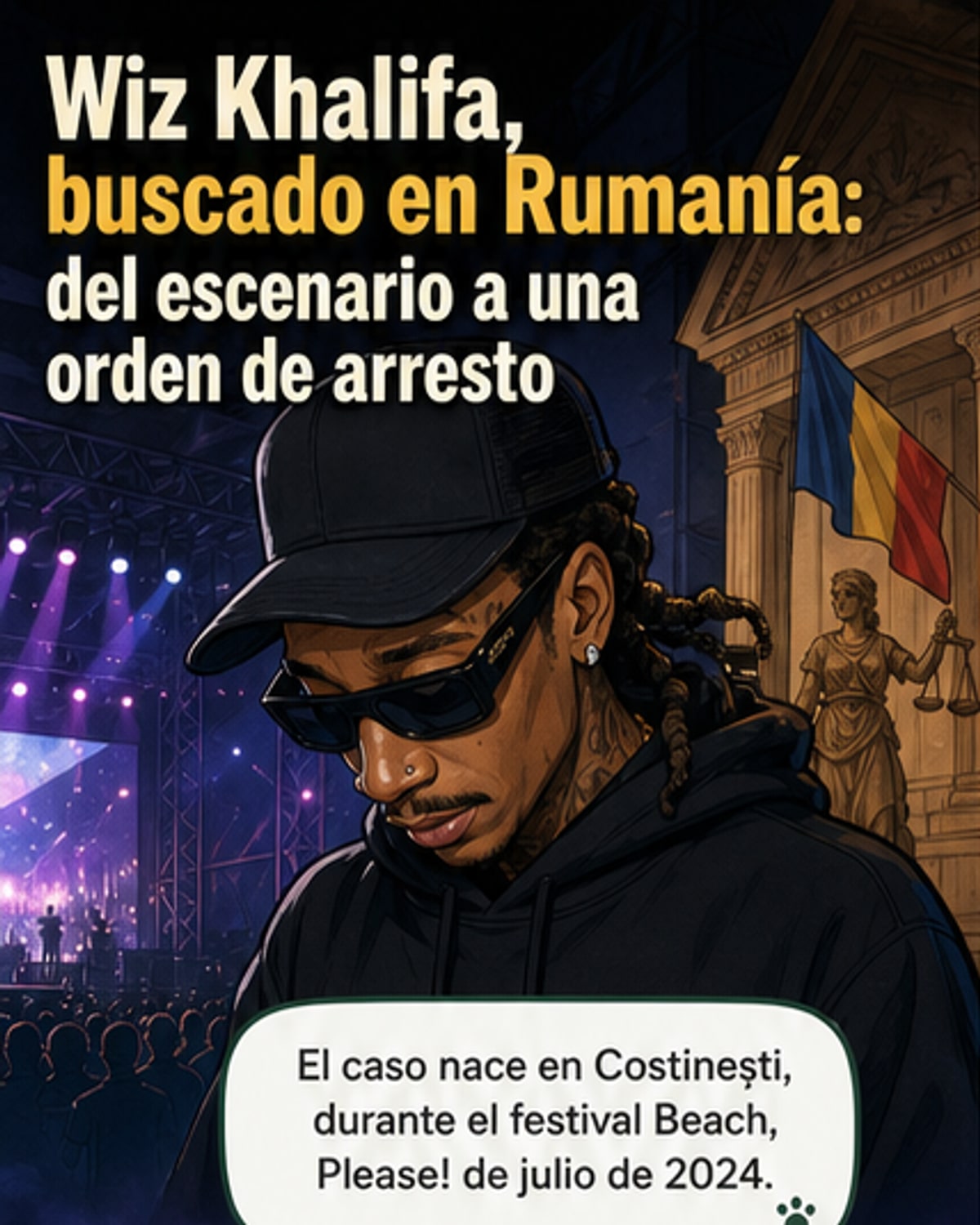 Wiz Khalifa en la mira de Rumanía