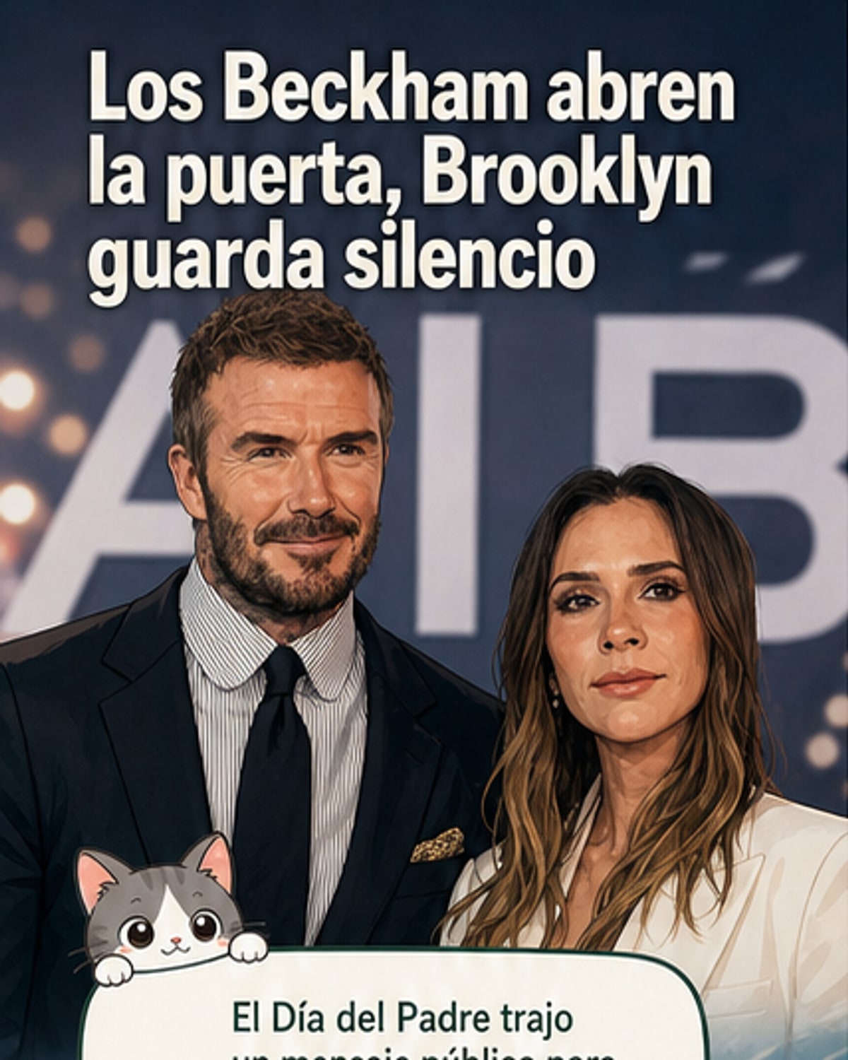 David y Victoria Beckham comparten una foto familiar antigua en Instagram durante el Día del Padre, buscando acercarse a su hijo Brooklyn, ausente en las redes.