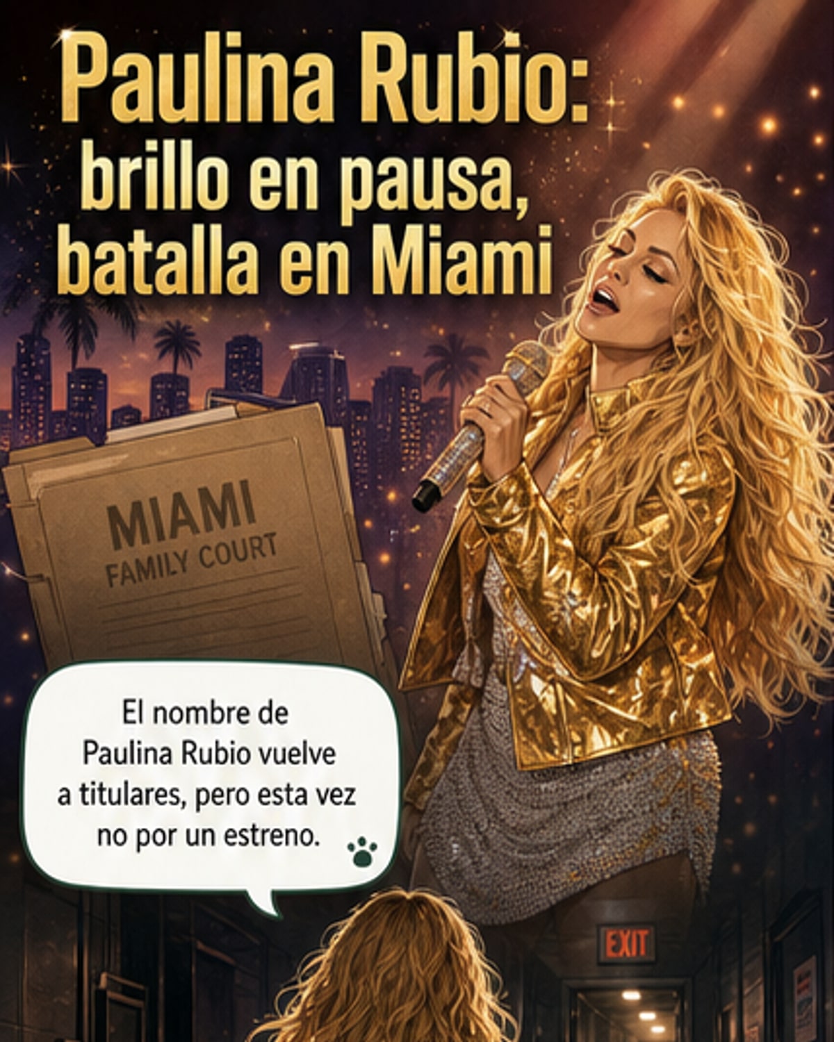 Paulina Rubio sin trabajo y en crisis