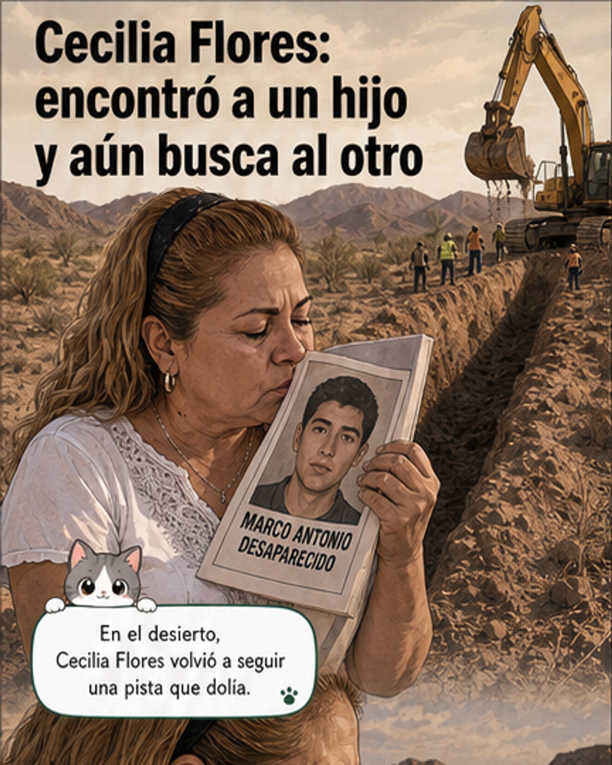 La madre que excava el desierto por sus hijos