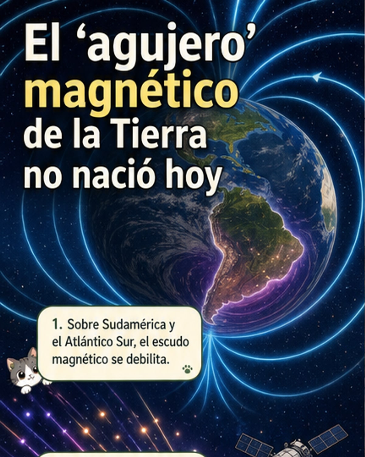 El 'agujero' del campo magnético es cíclico