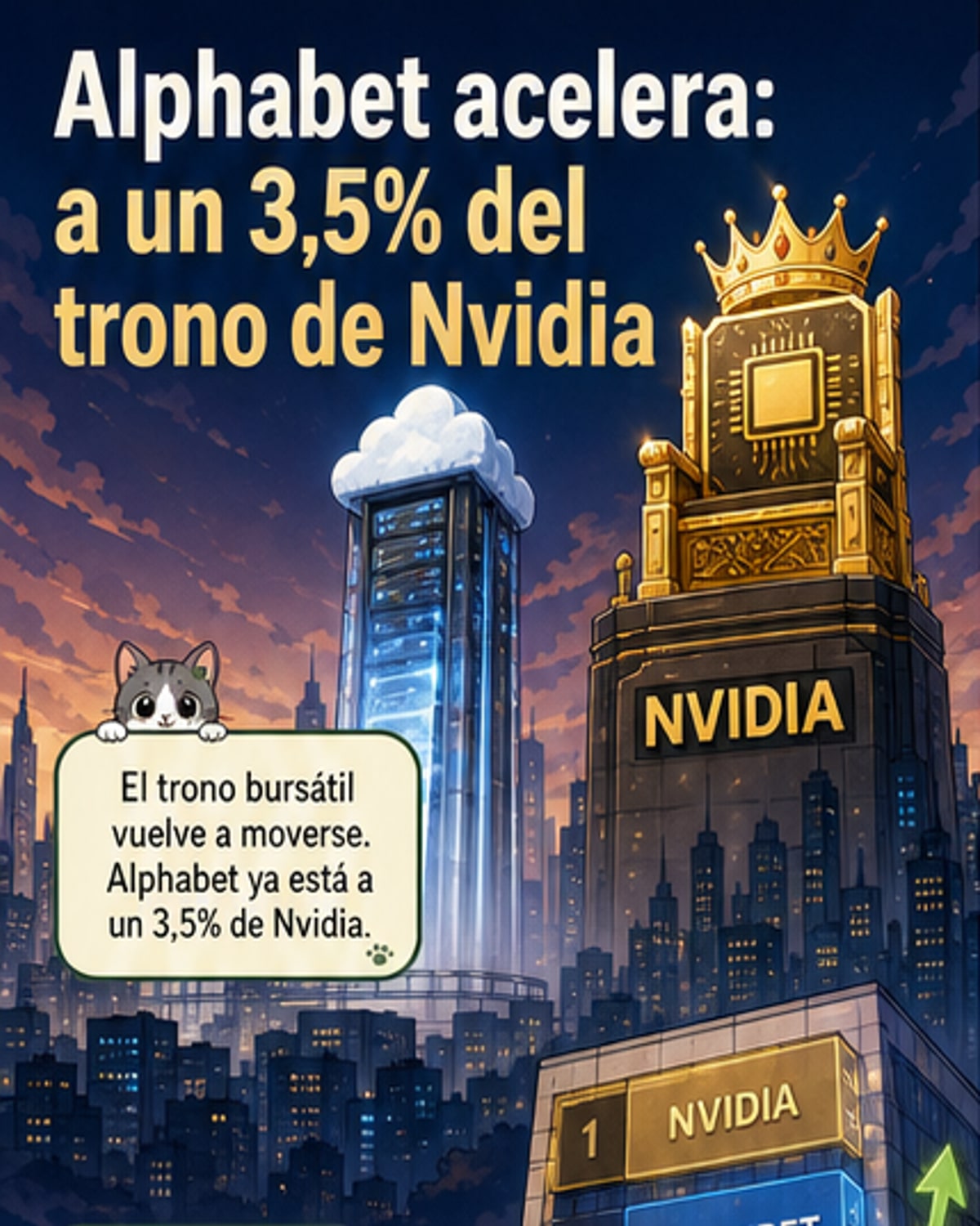 Alphabet está a un paso de superar a Nvidia