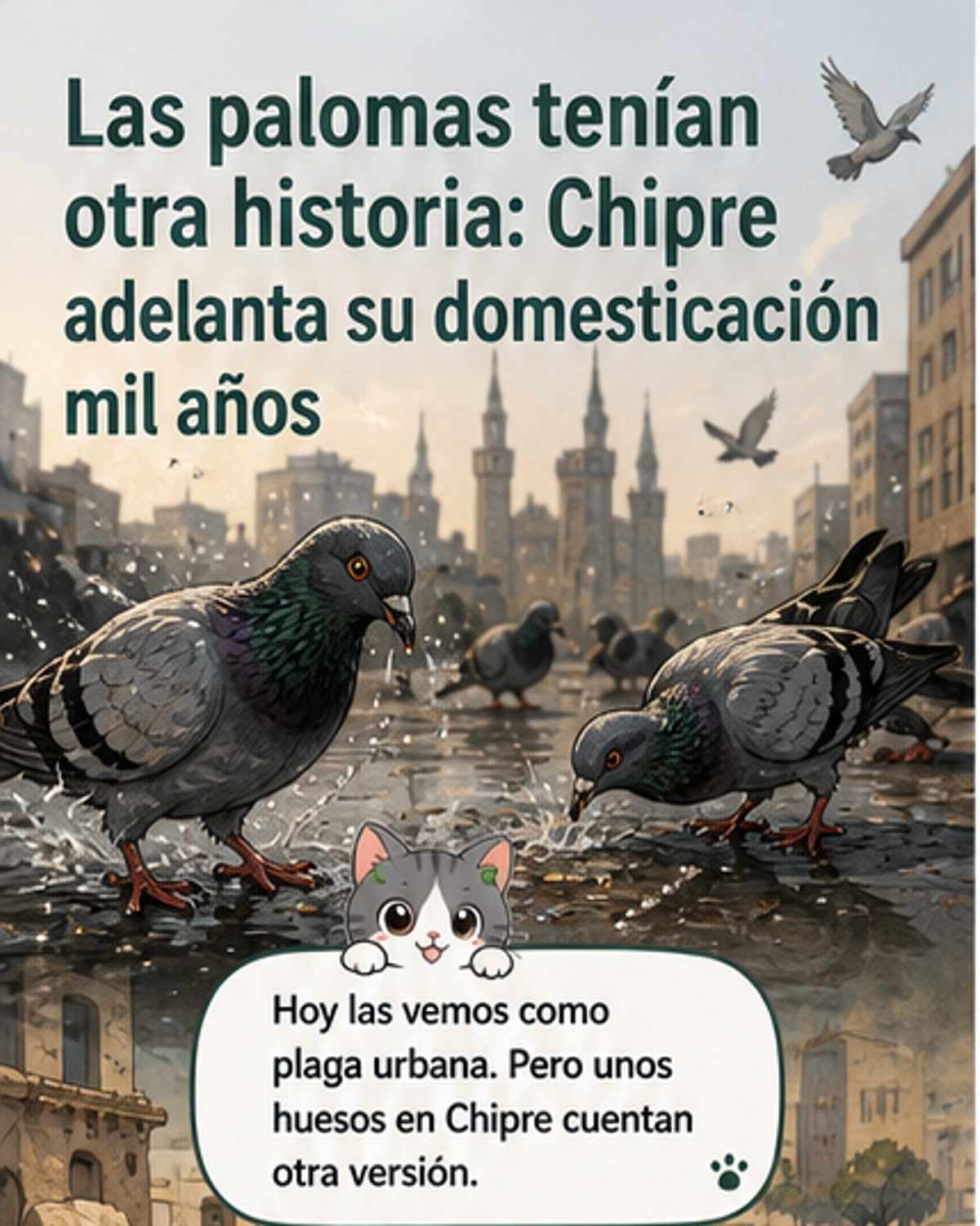 Palomas: no siempre fueron plagas urbanas