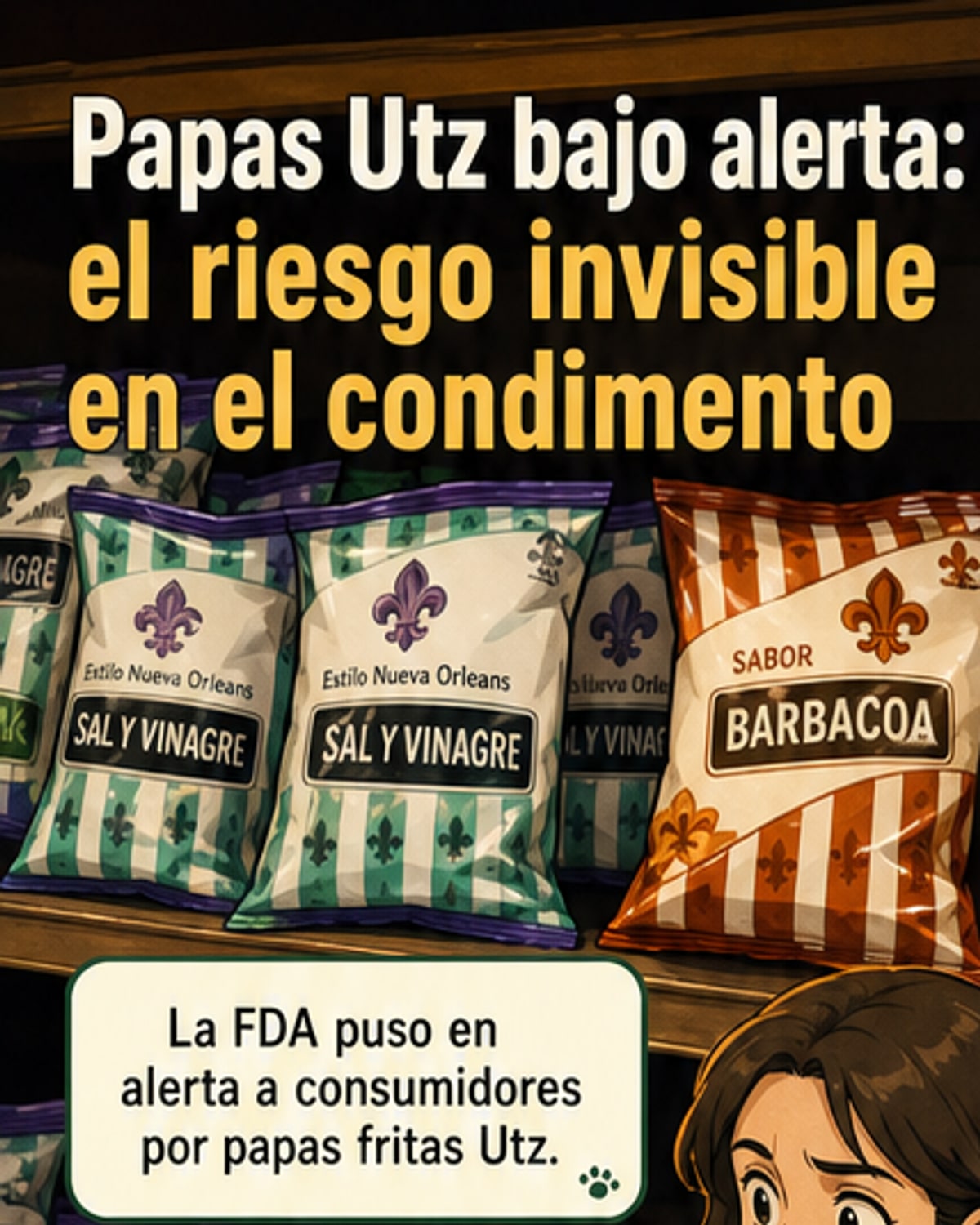 Retiro masivo de papas fritas por riesgo de salmonela