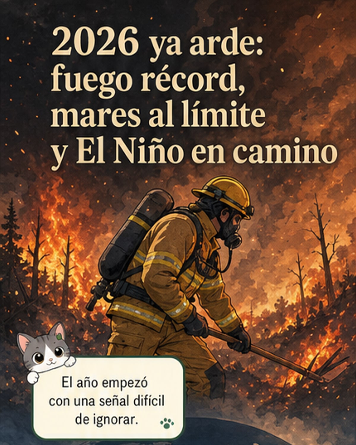 2026, récord de calor y fuego