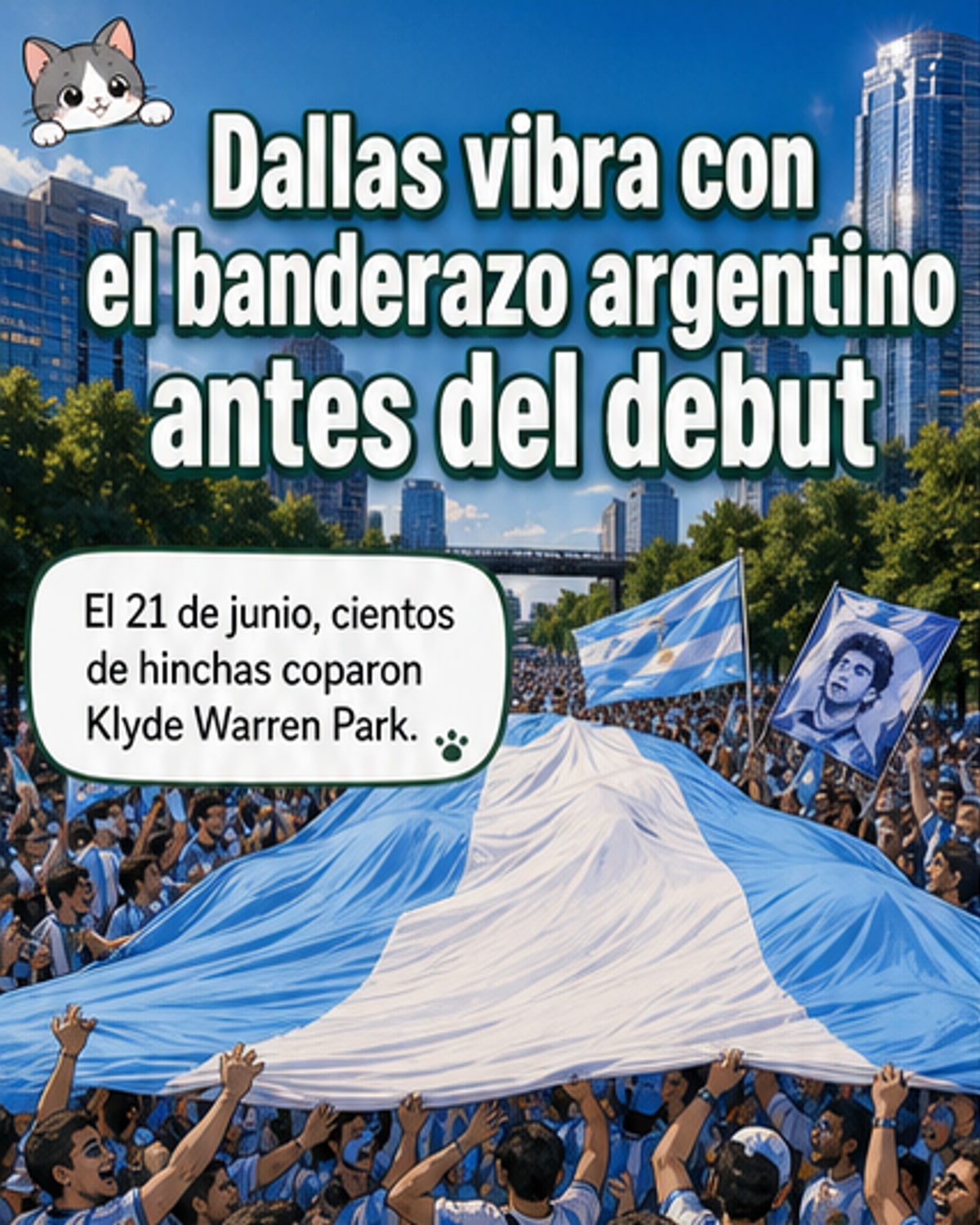 Argentina celebra en Dallas