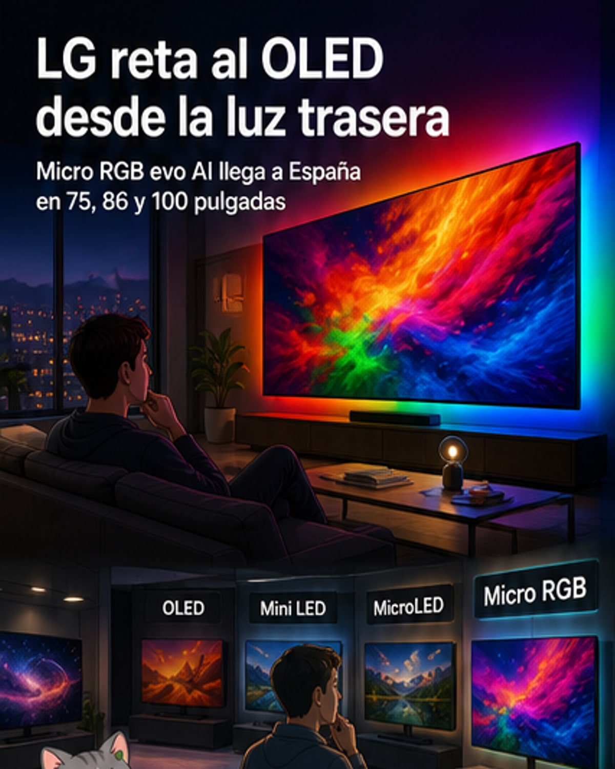LG lanza su televisor Micro RGB