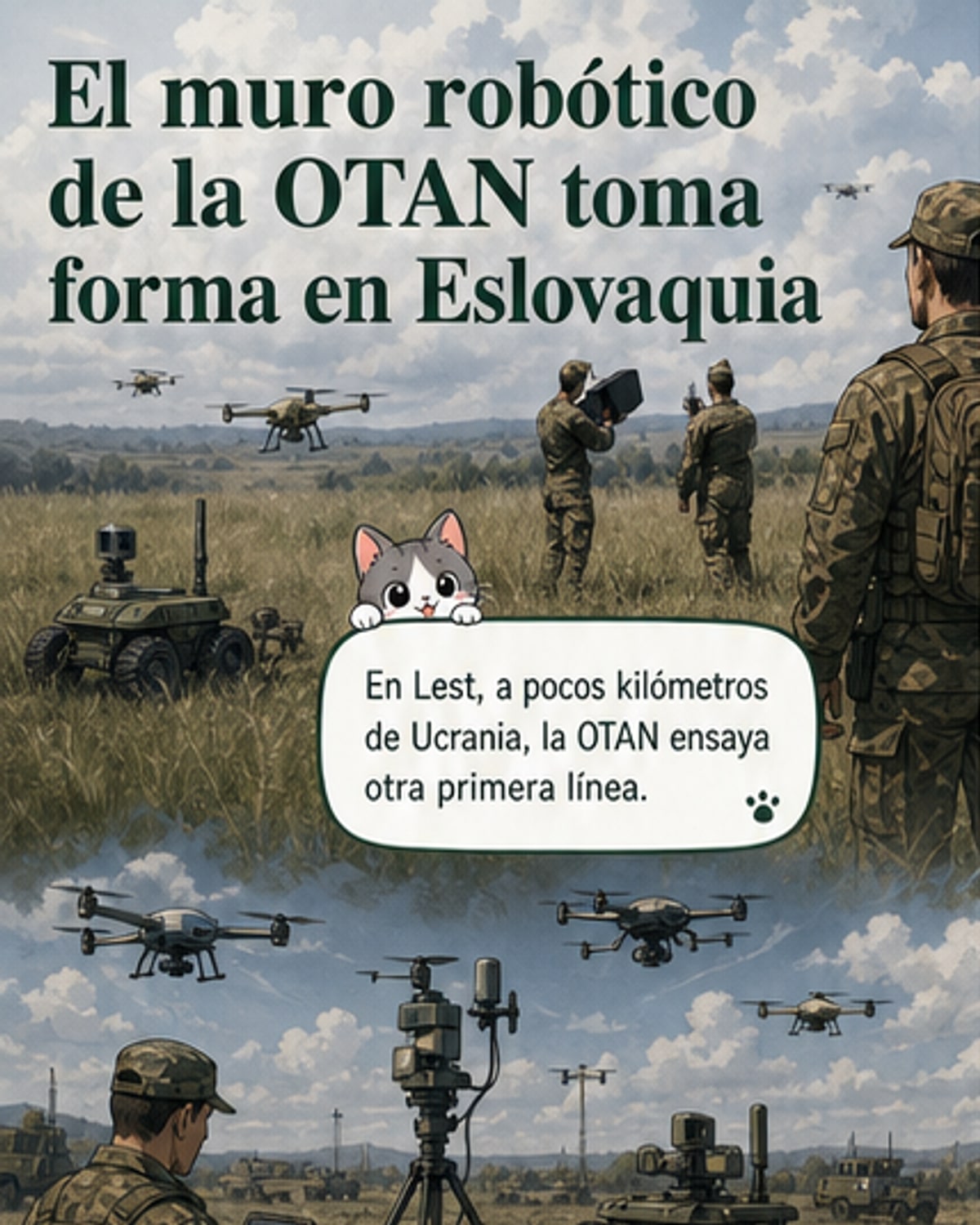 Drones y robots en el flanco Este