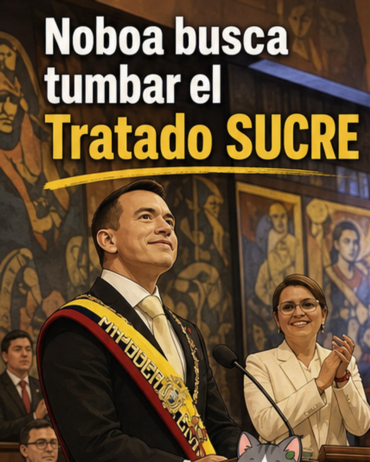 Noboa pide fin al Tratado SUCRE