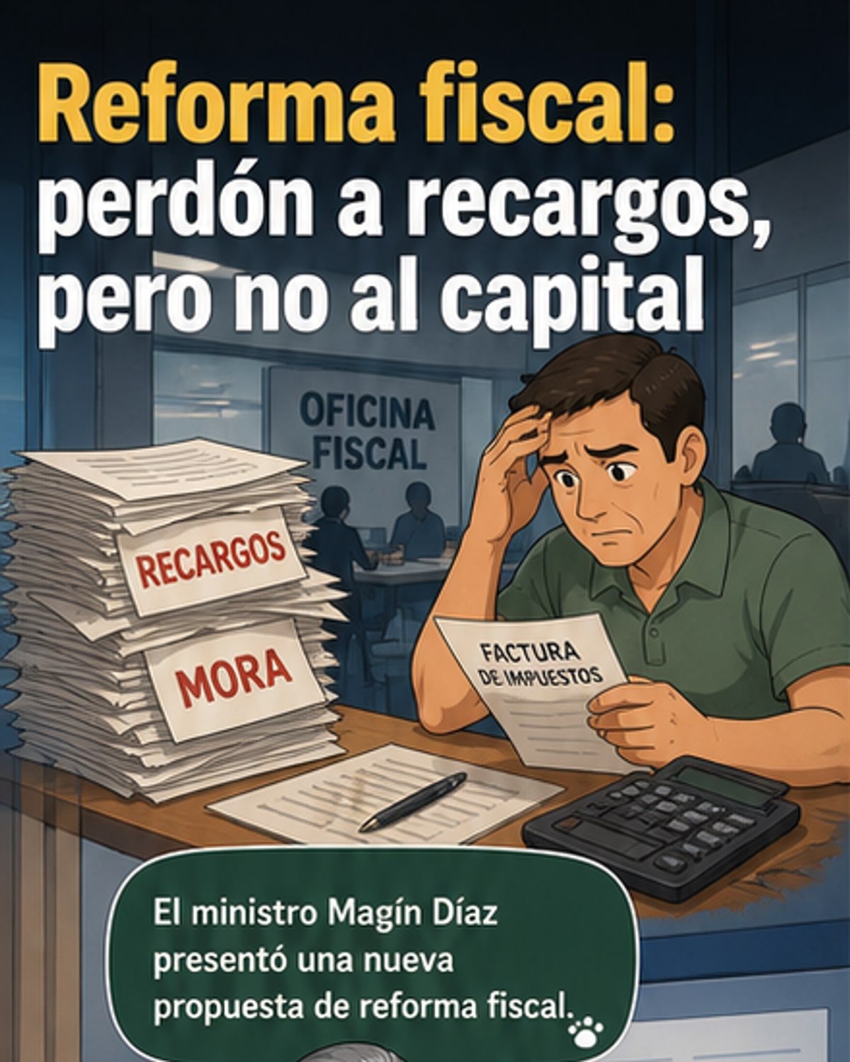 Reforma fiscal plantea alivio para pequeños y sector agrícola