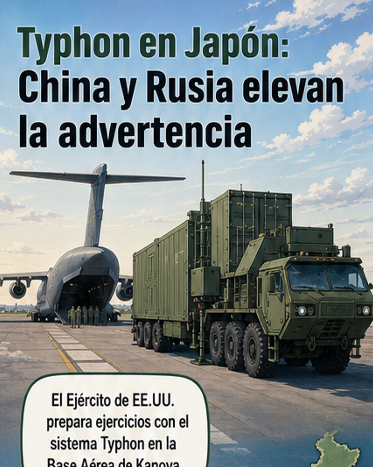China y Rusia ven amenaza en misiles Typhon en Japón