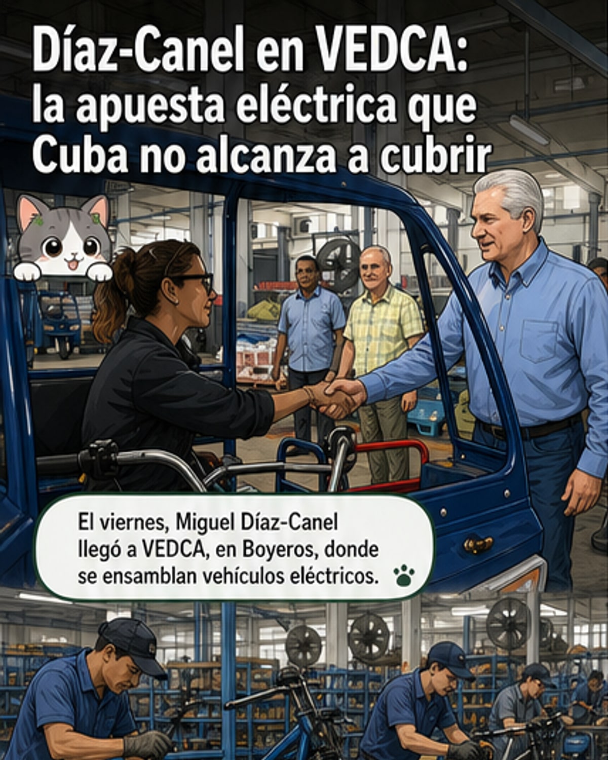 Cuba impulsa movilidad eléctrica con empresa mixta