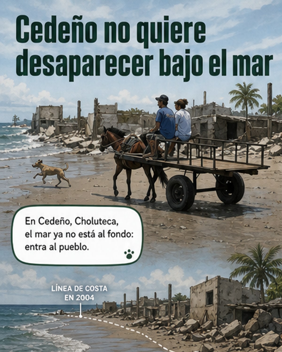 Cedeño no desaparece, se reubica