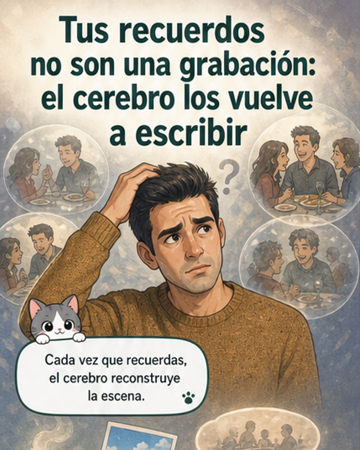 El cerebro reconstruye tus recuerdos