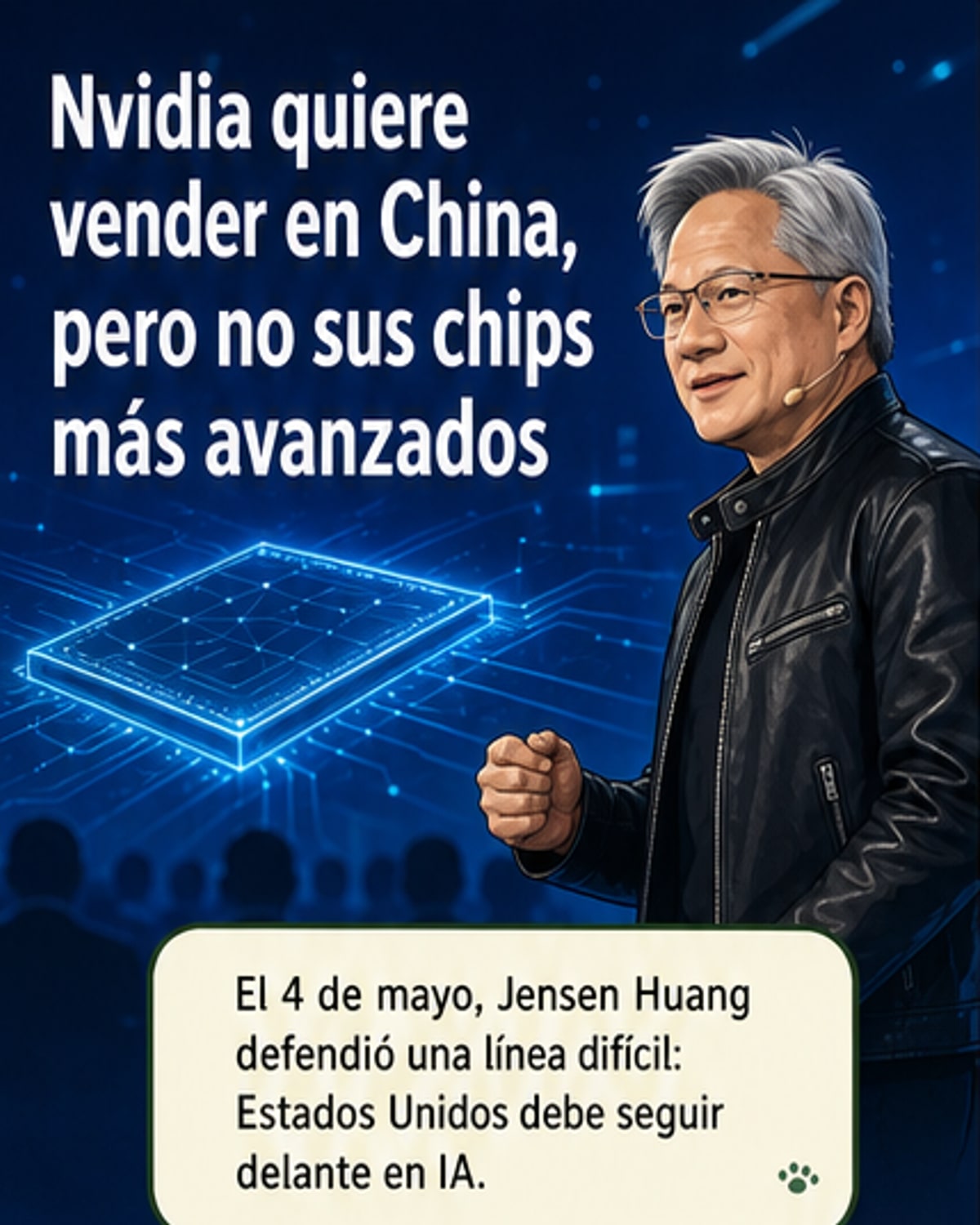 Nvidia defiende ventaja de EE.UU. en IA