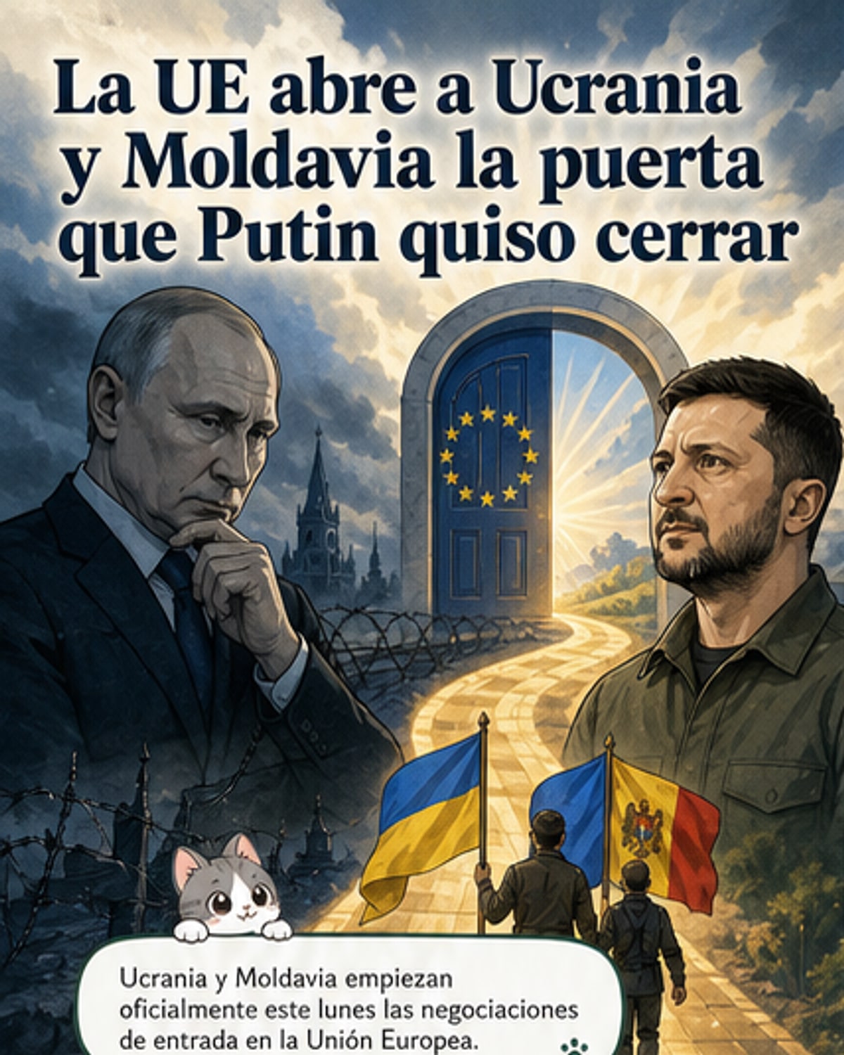 Ucrania y Moldavia inician negociaciones con la UE