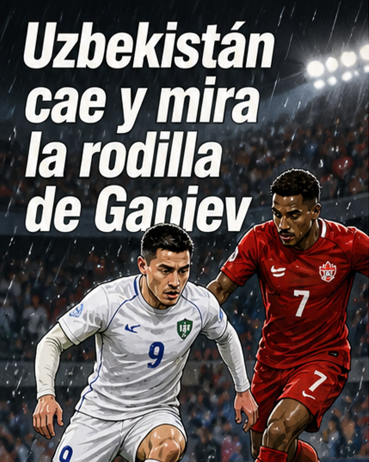 Uzbekistán perdió y se lesionó un titular