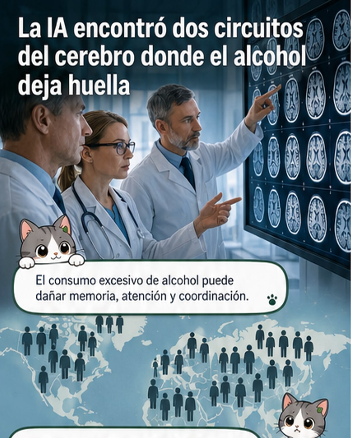 IA revela circuitos cerebrales afectados por el alcohol
