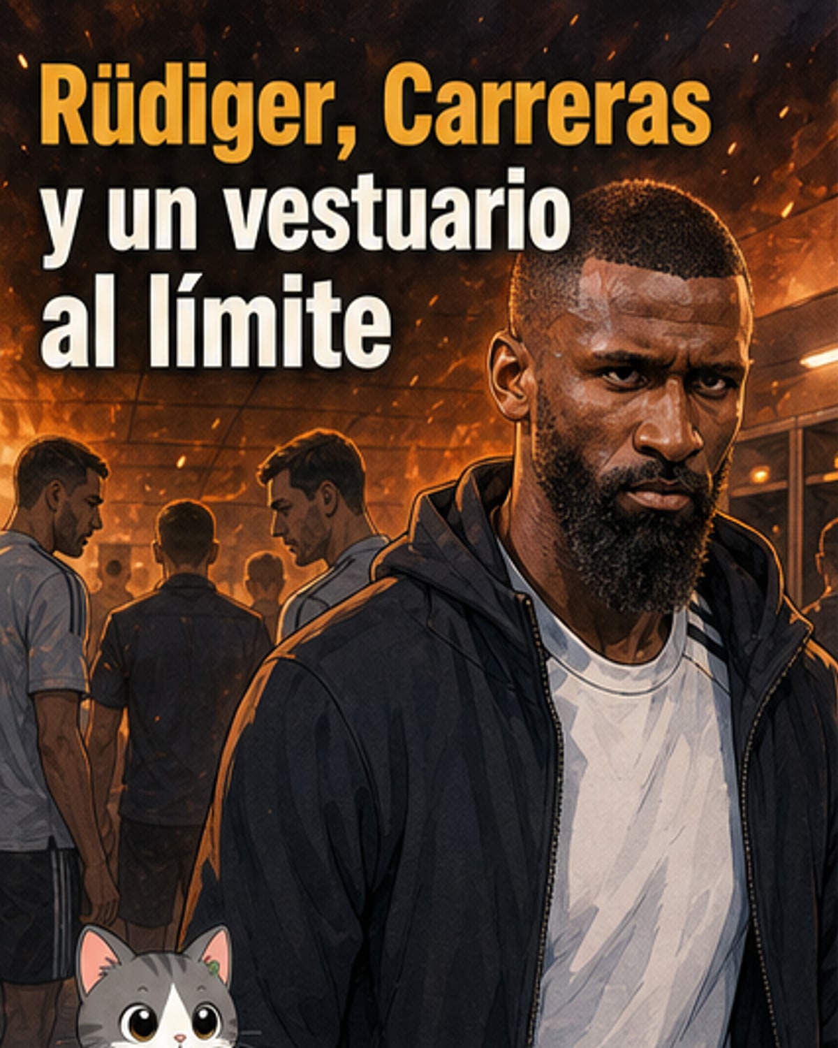 Rüdiger golpea a compañero en el Real Madrid