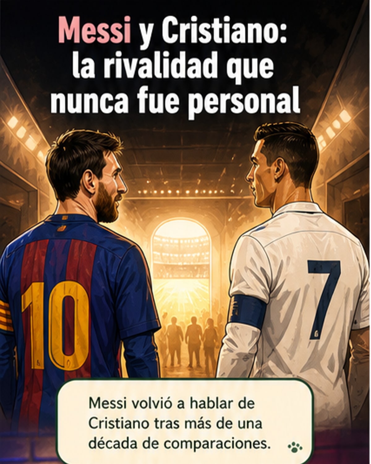 Messi habla de su vínculo con Ronaldo