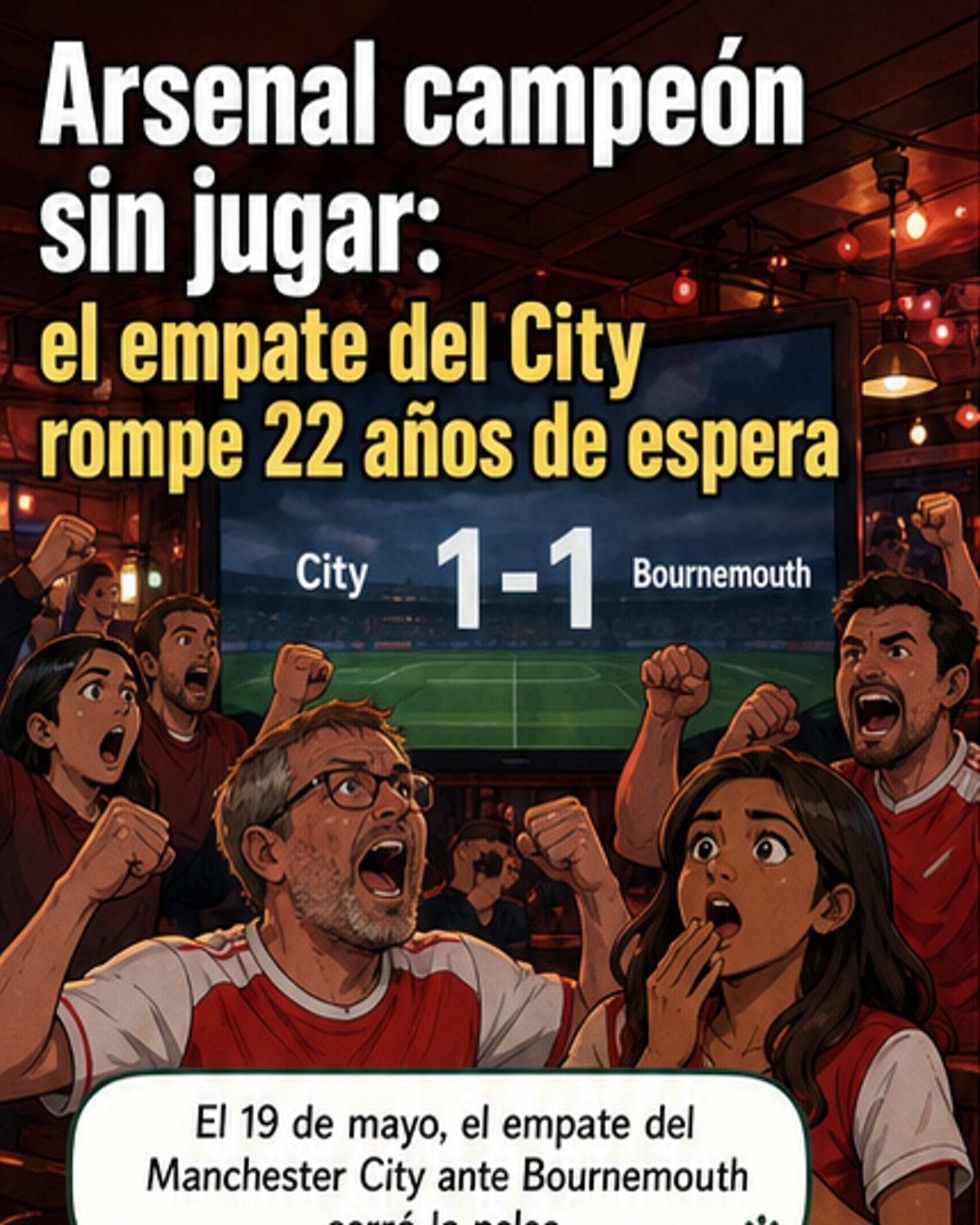 Arsenal campeón tras 22 años