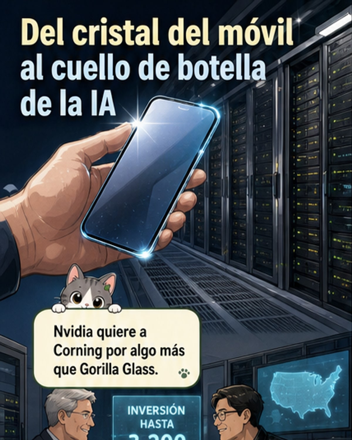 Nvidia apuesta fuerte por Corning para acelerar la IA