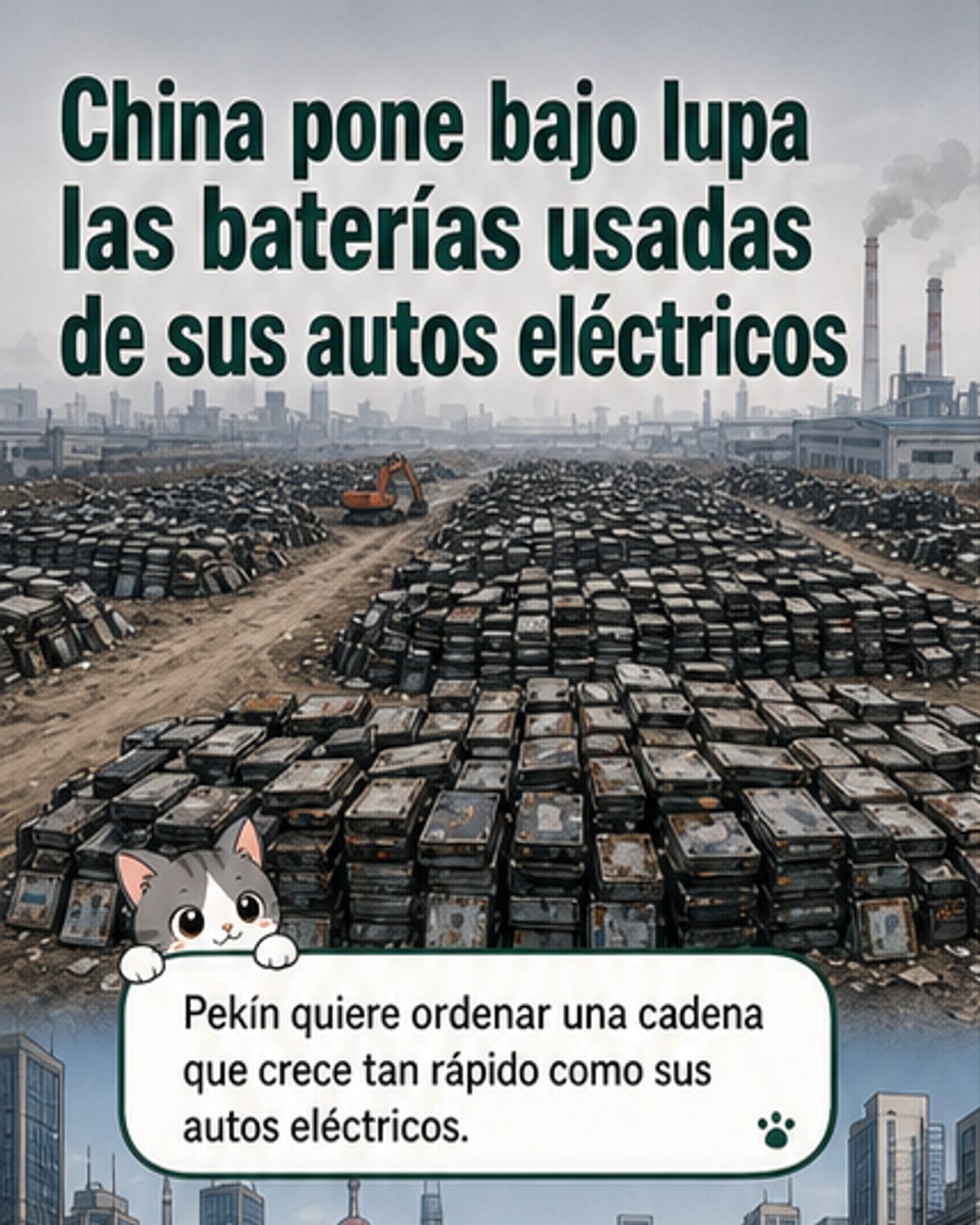 China refuerza control del reciclaje de baterías