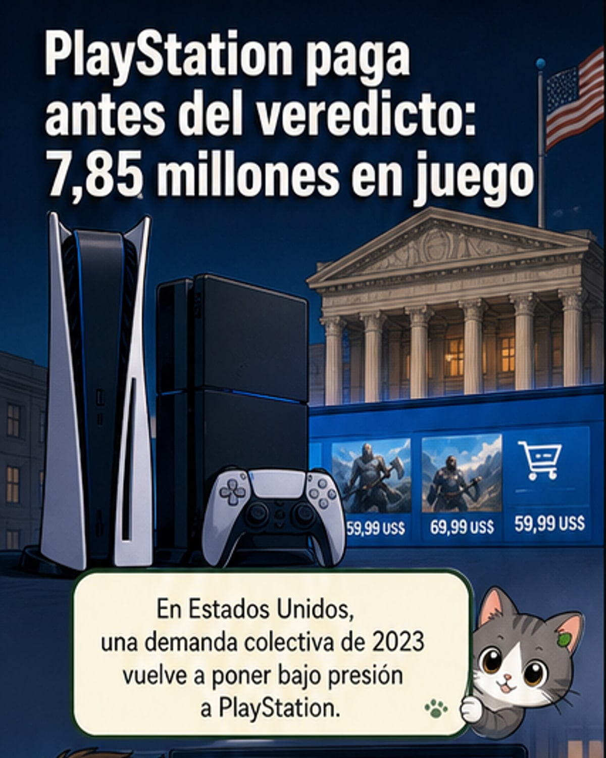Sony pagará 7,8 M en demanda de PS