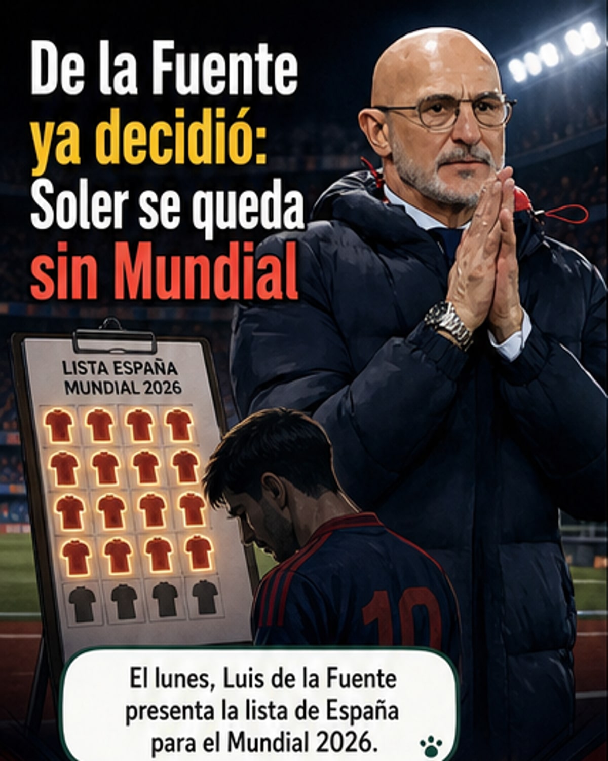 Soler se queda fuera del Mundial