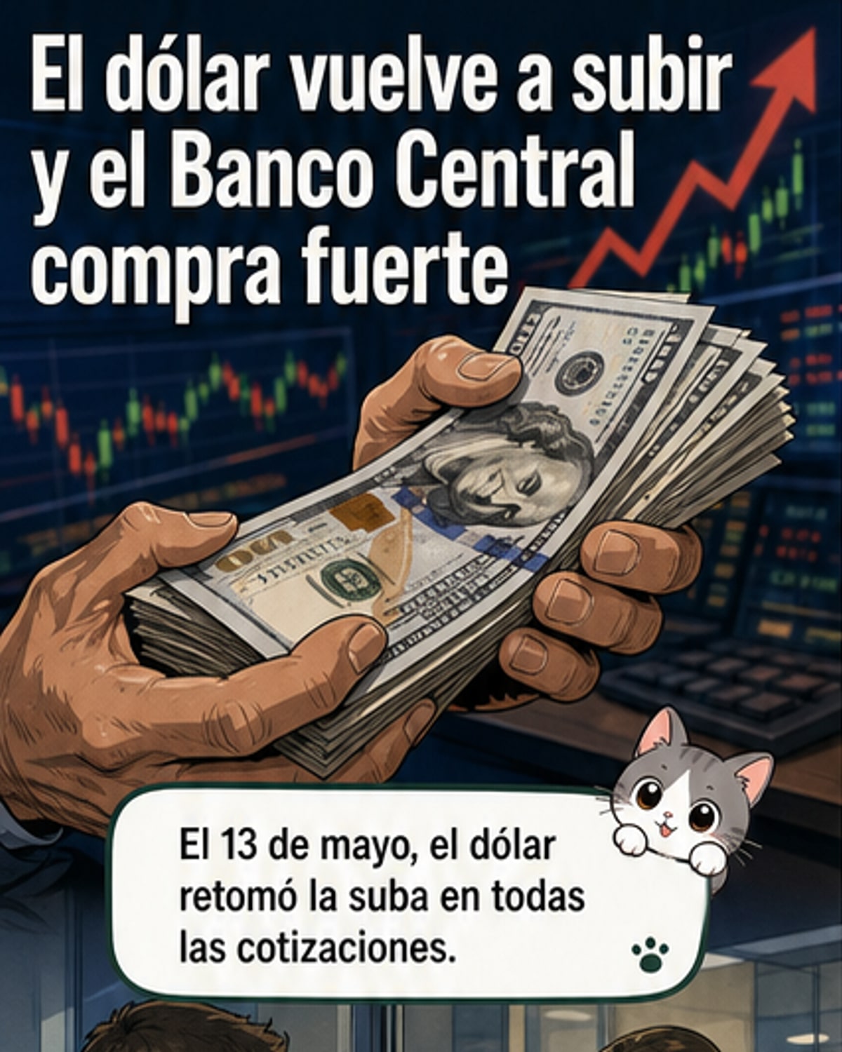 Dólar en alza: oficial a $1.415