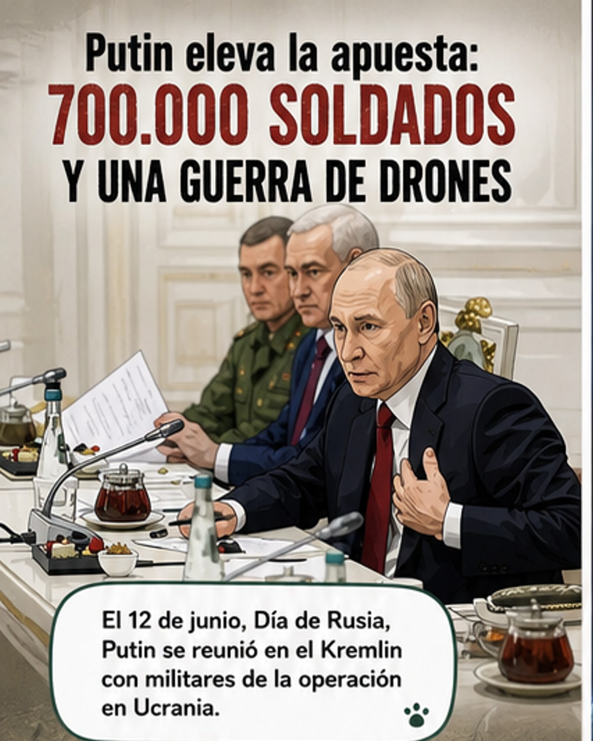 Putin revela tamaño y tecnología militar en Ucrania