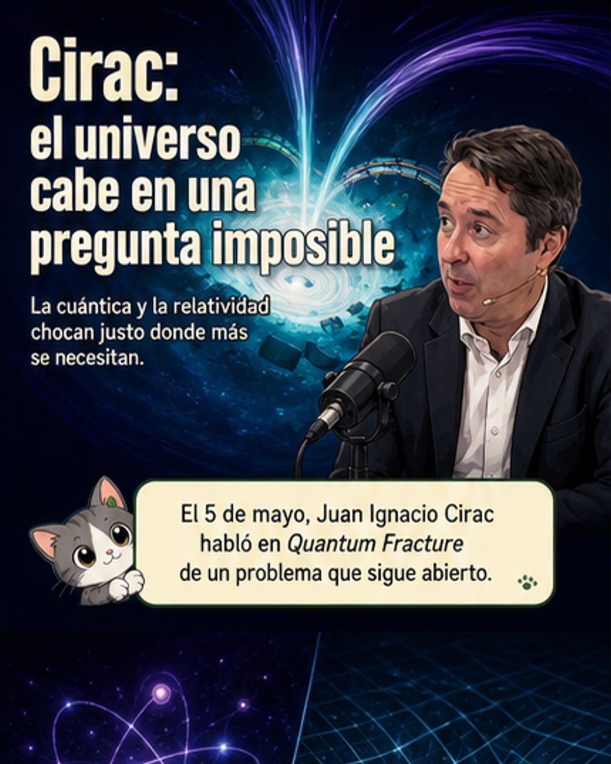 El espacio-tiempo no es fundamental