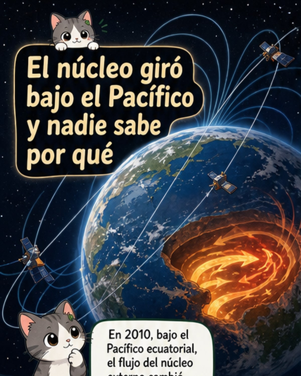 El núcleo terrestre cambió de rumbo en 2010