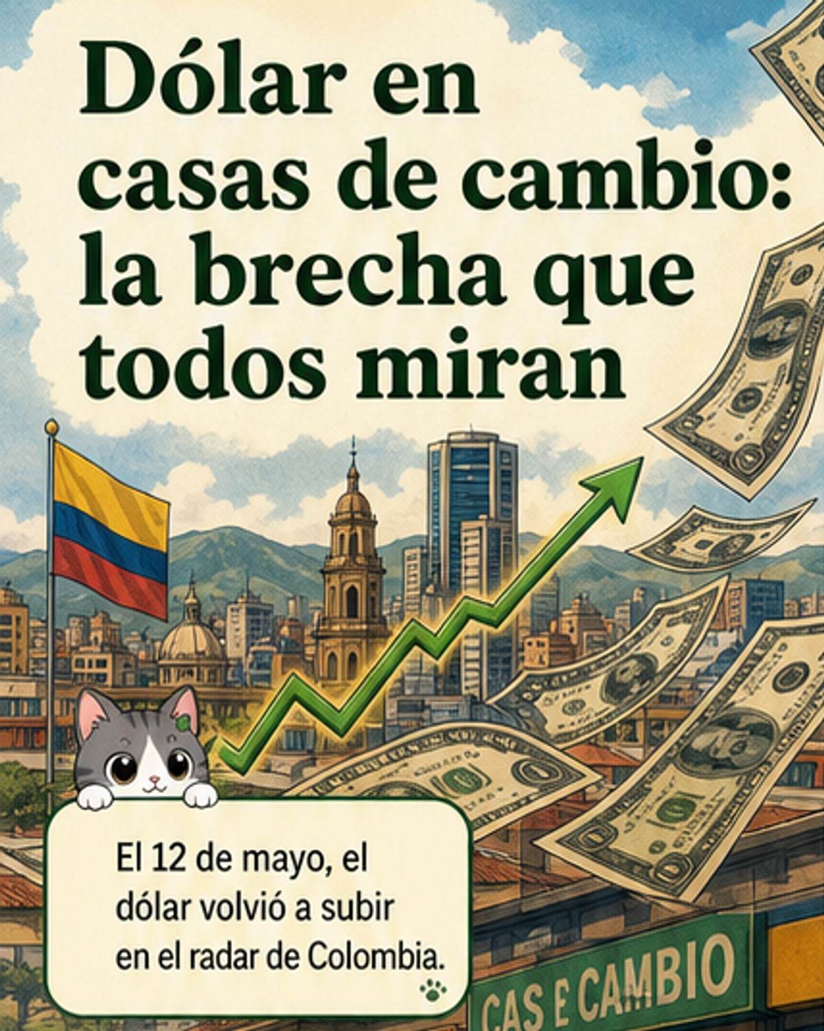Dólar sube y varía en casas de cambio
