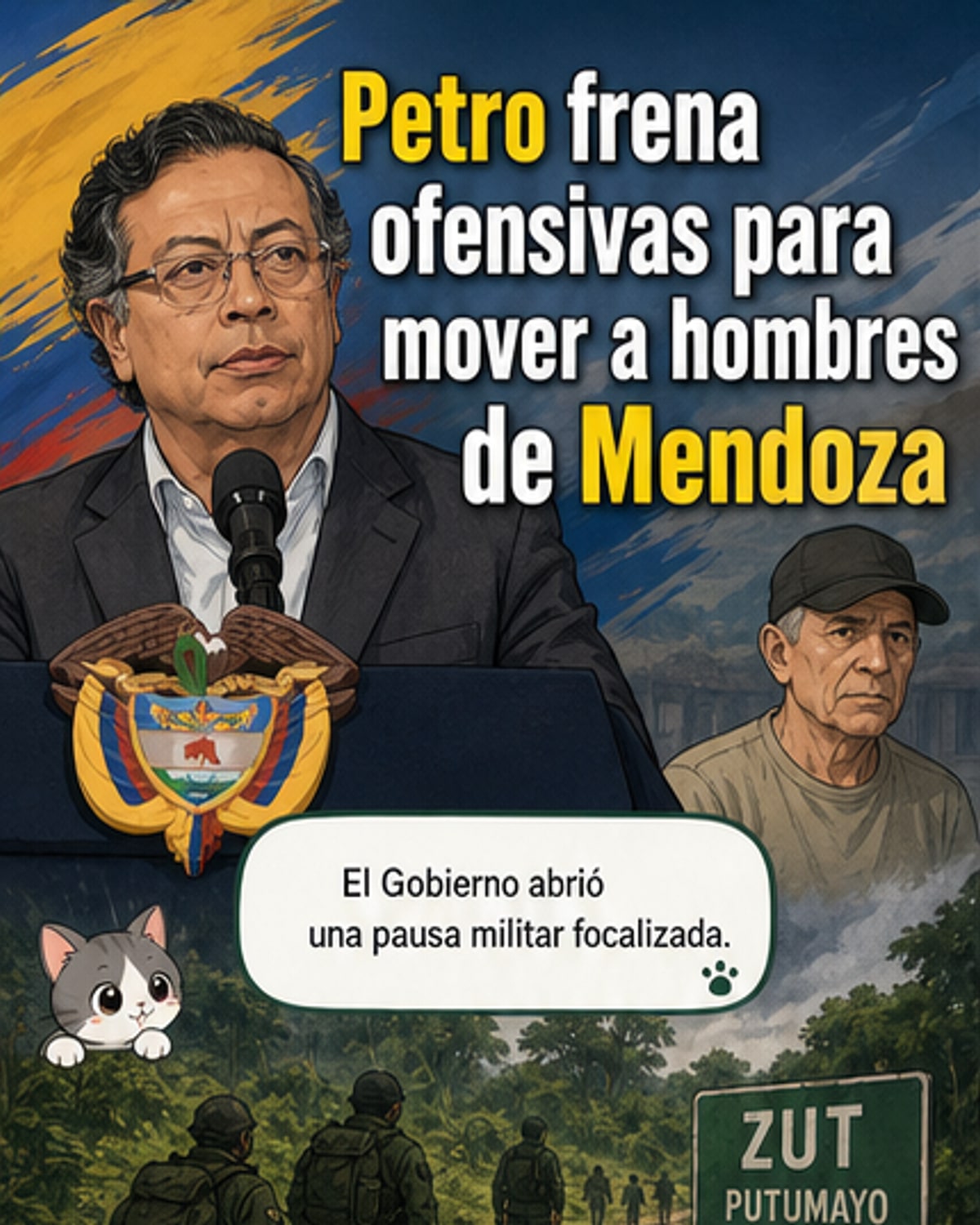 Colombia suspende ofensivas por traslado de disidencia