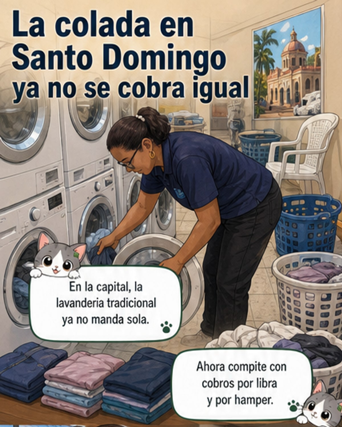 Cómo cambió el negocio de lavar ropa en Santo Domingo