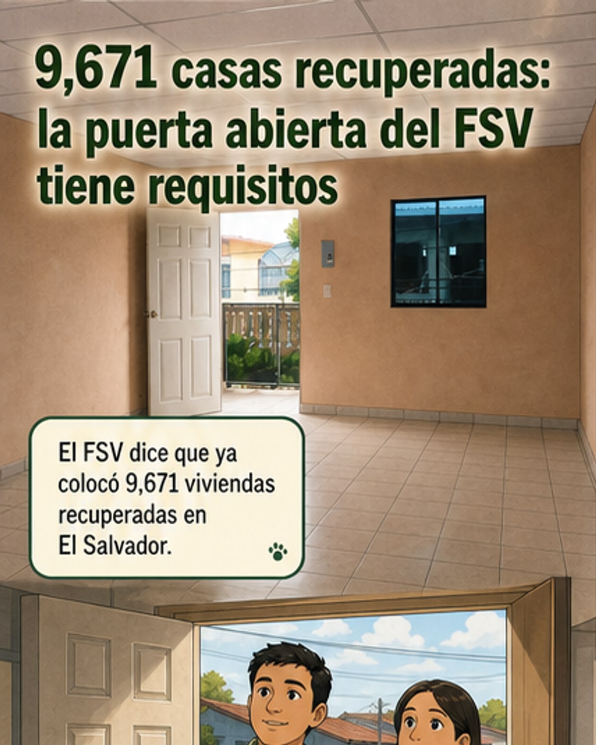 9,671 viviendas recuperadas colocadas en El Salvador