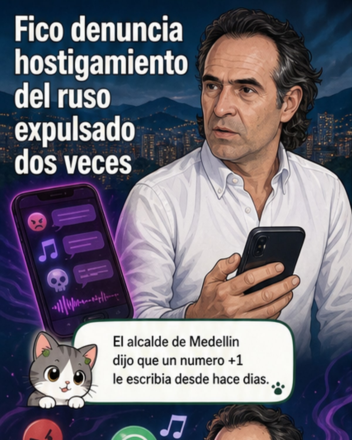 Alcalde denuncia acoso de ruso expulsado dos veces
