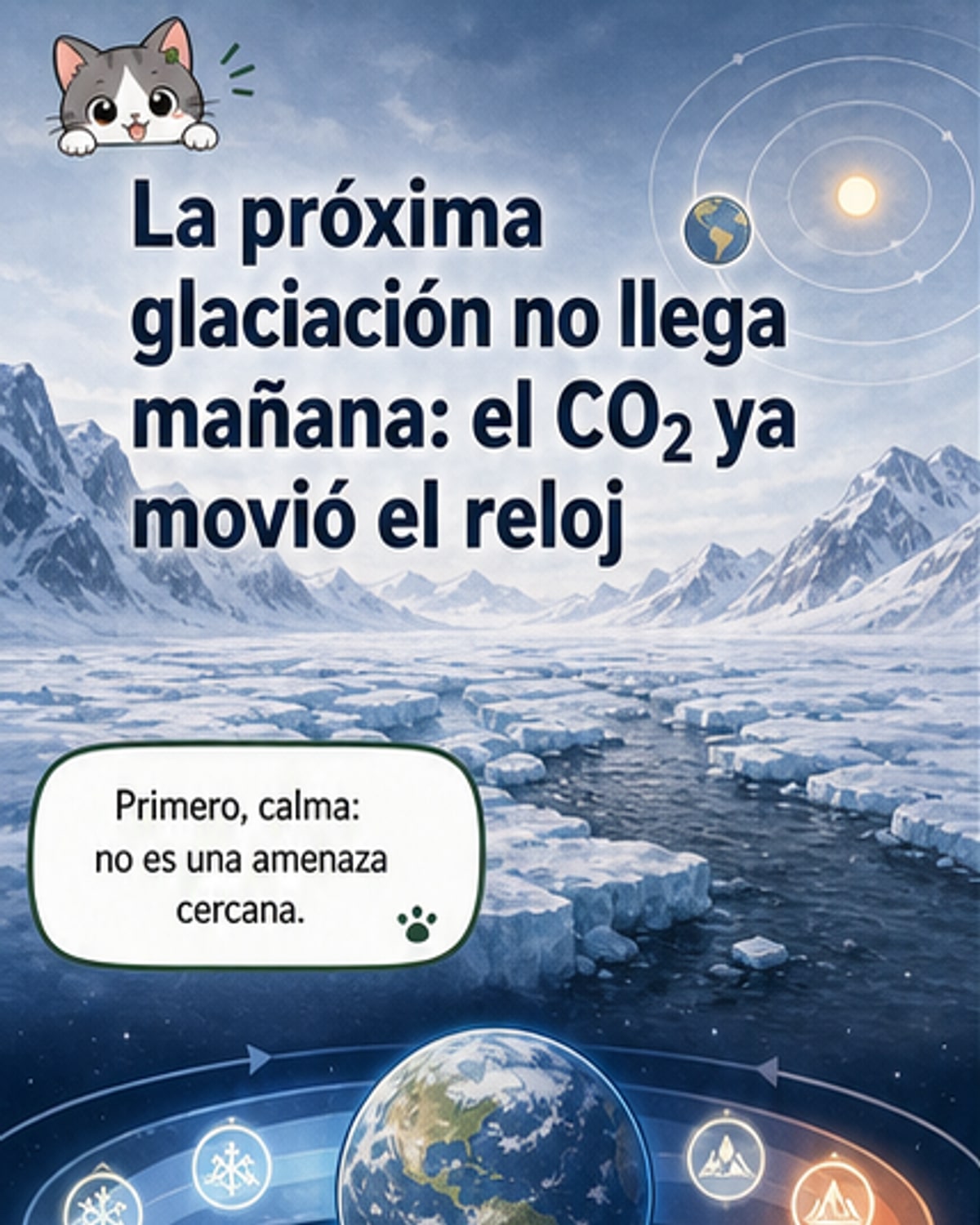 La próxima glaciación se retrasa por el CO₂