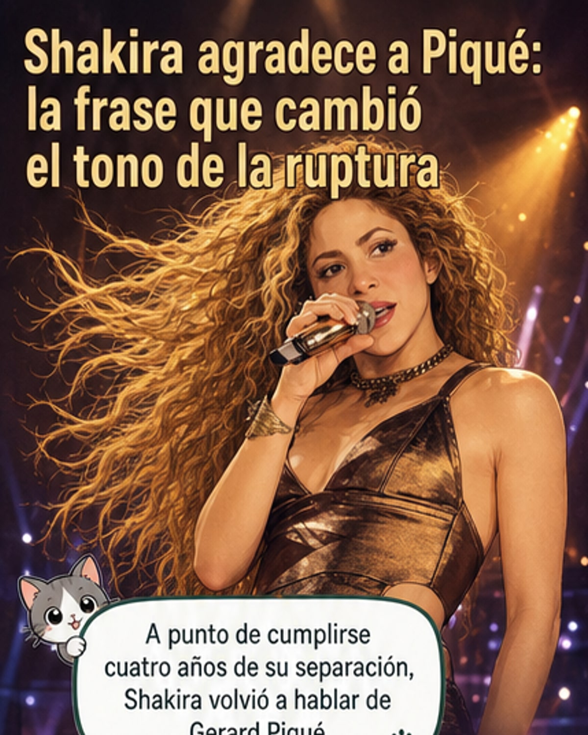 Shakira agradece a Piqué tras 4 años