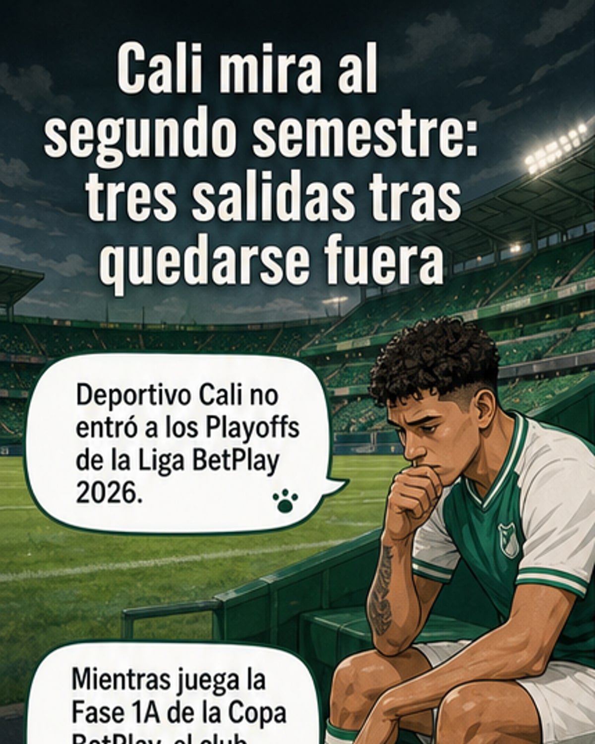 Deportivo Cali anuncia tres bajas