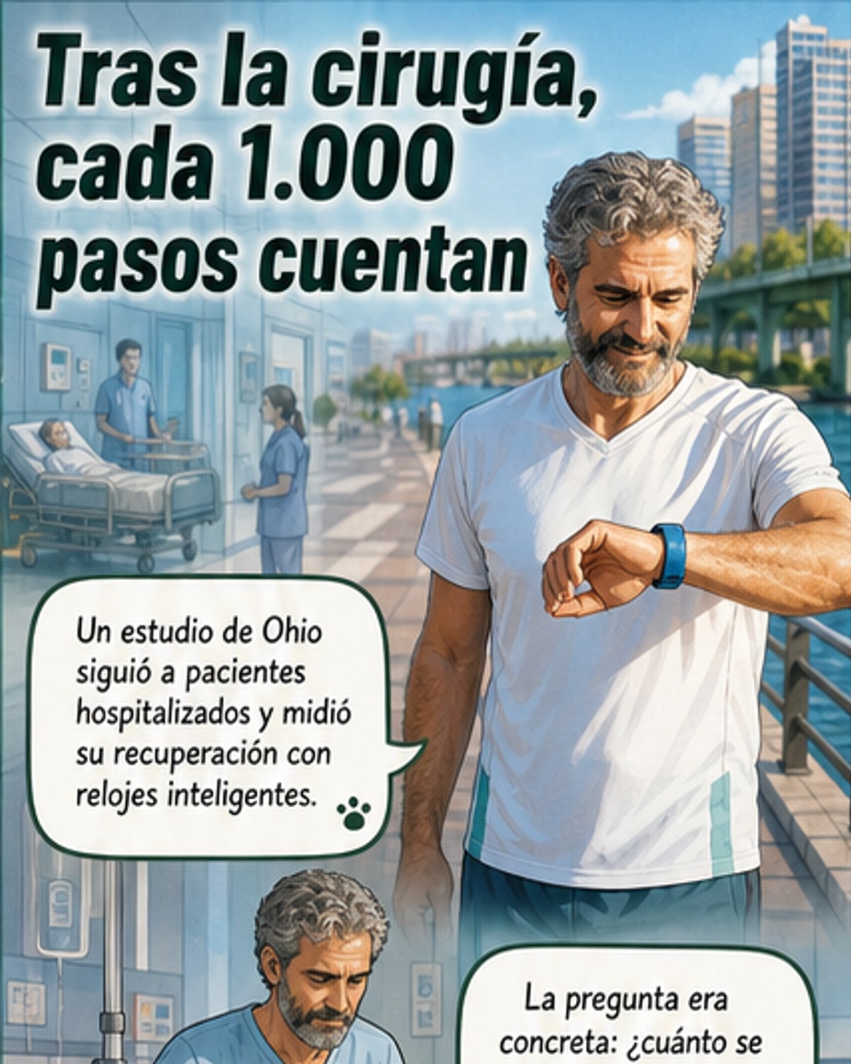 Caminar acelera la recuperación tras cirugía