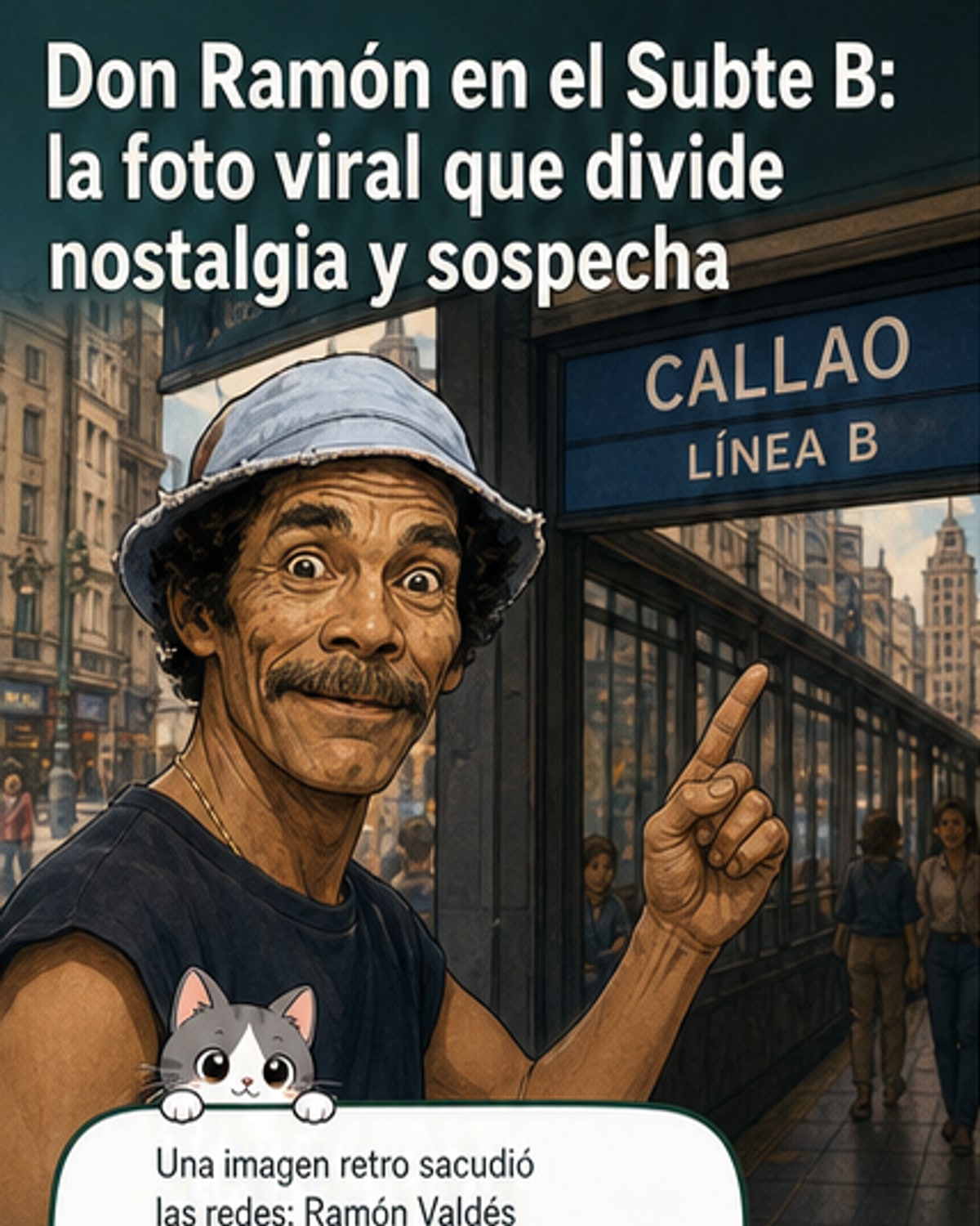 ¿Don Ramón en el Subte B? La foto que divide a las redes