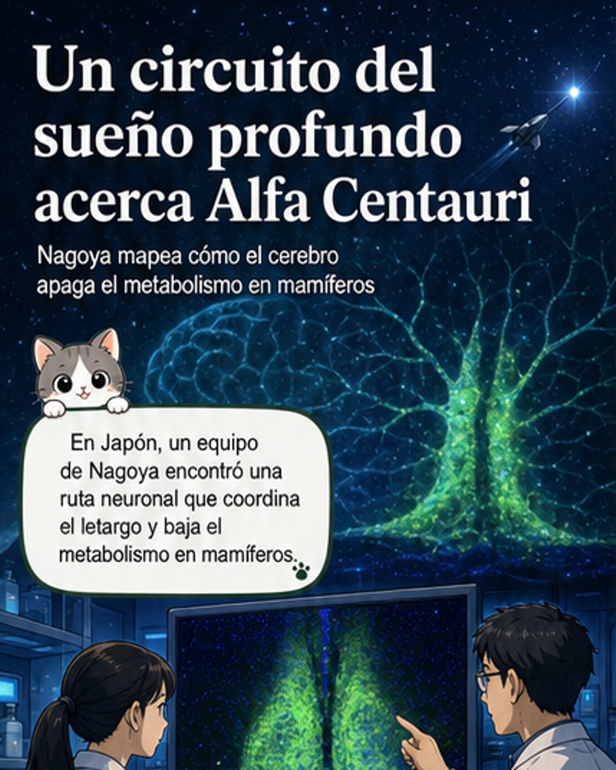 Descubren circuito cerebral clave para la hibernación