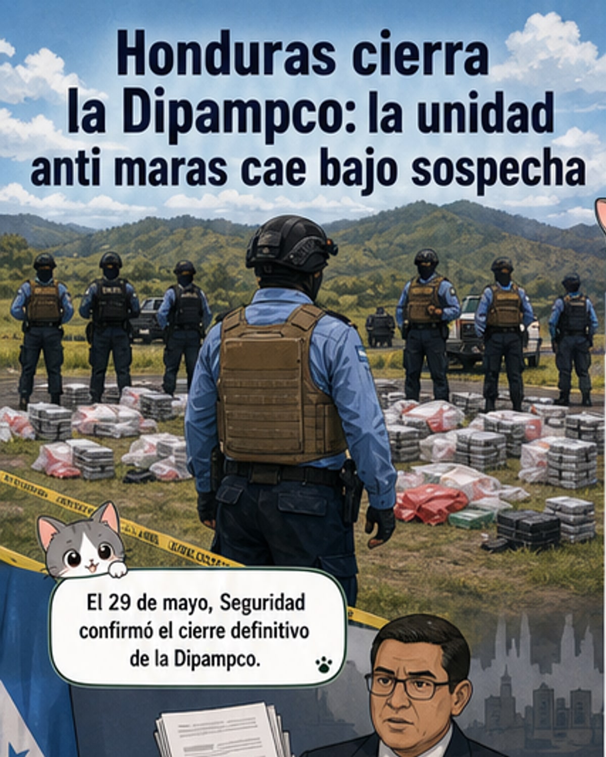 Cierre definitivo de unidad policial en Honduras