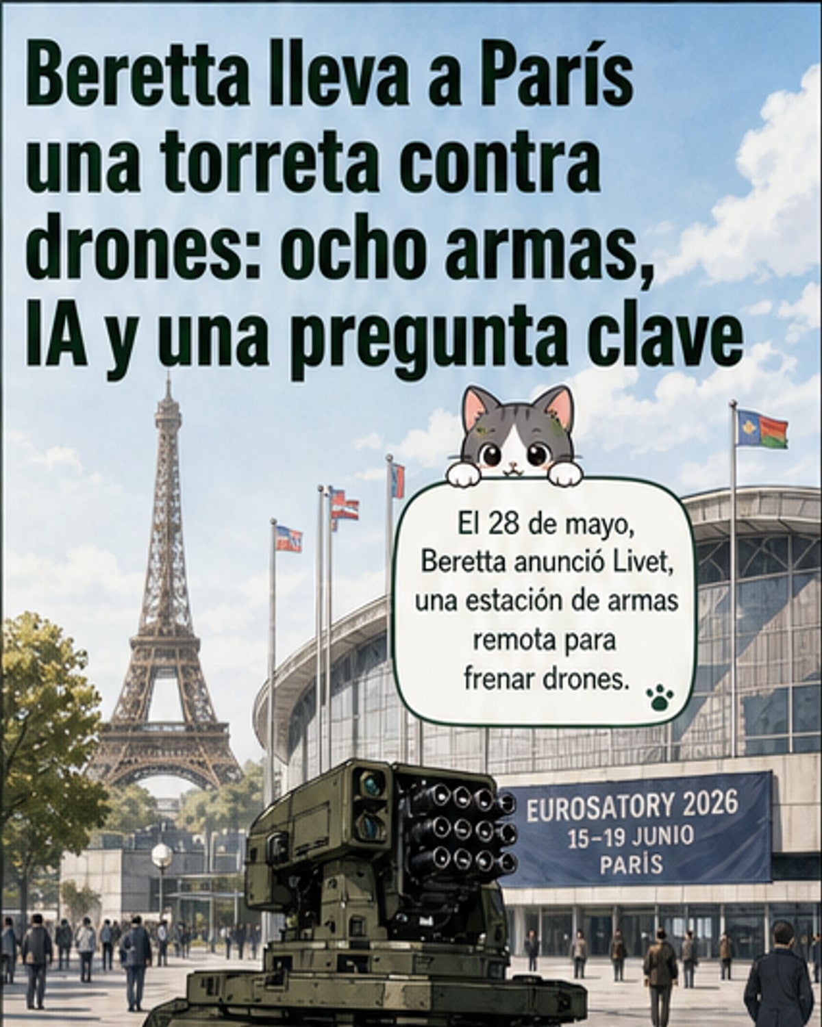 Beretta lanza torreta antidrones con IA