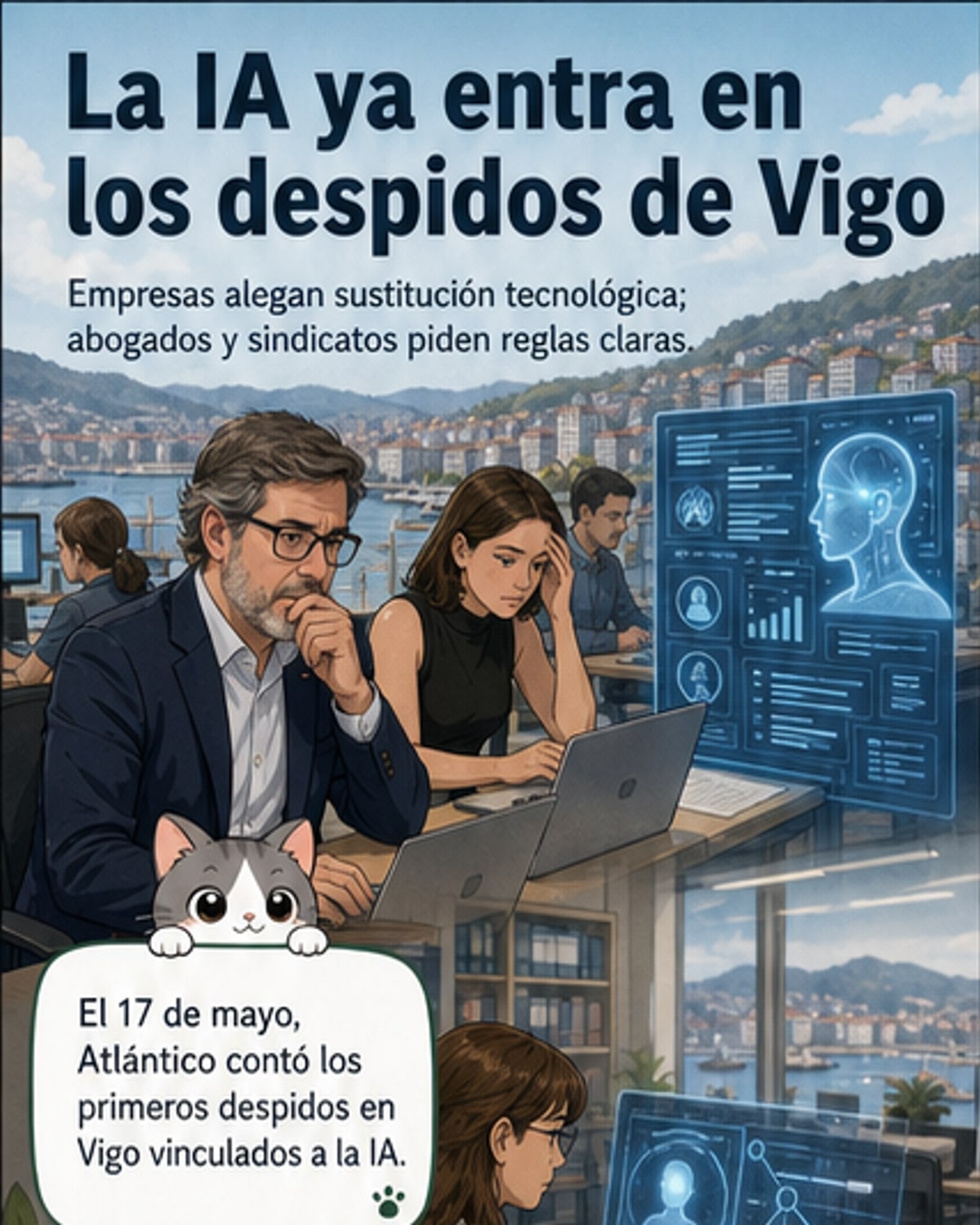 Despidos por IA en Vigo: el ajuste ya empezó