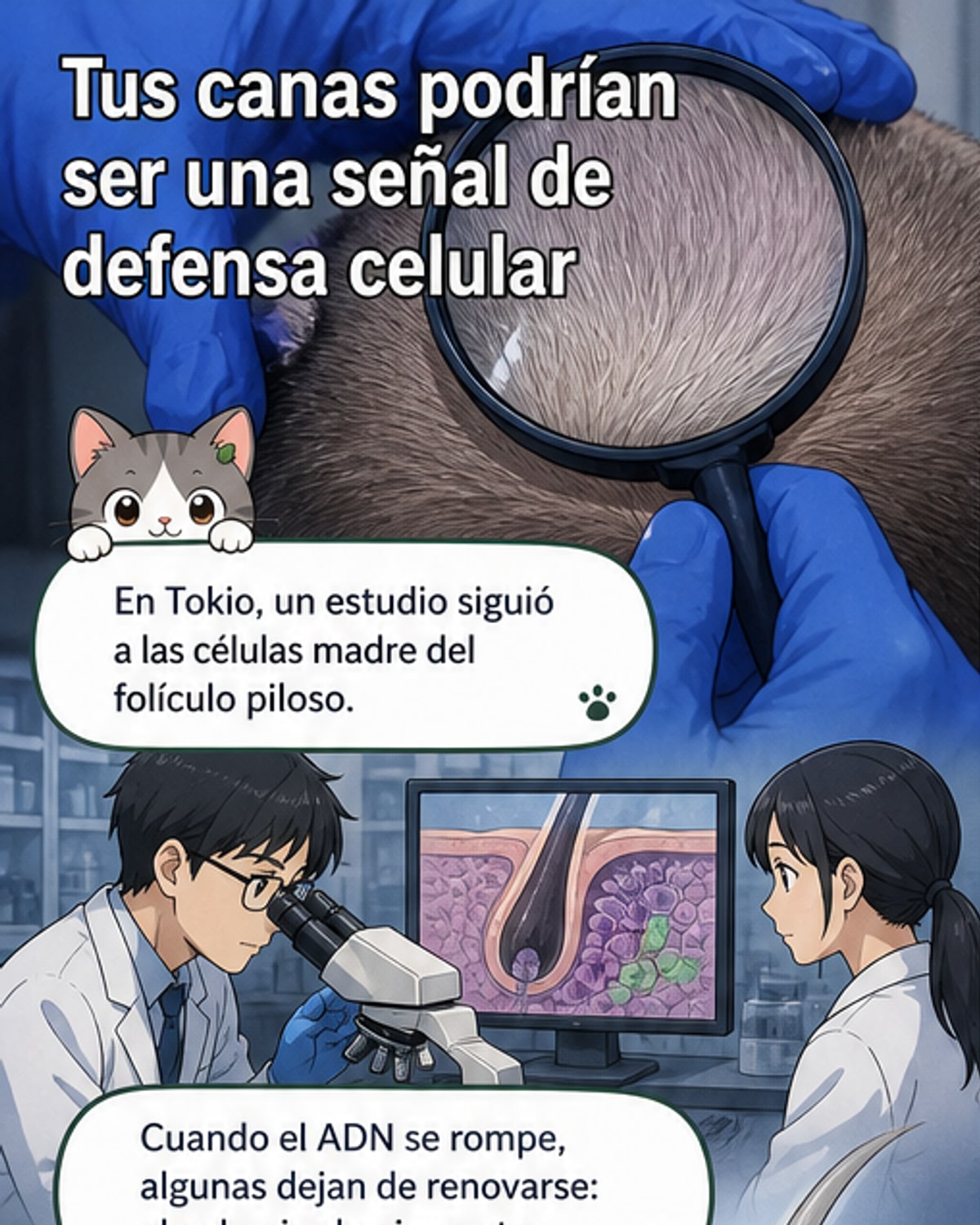 Las canas podrían proteger contra el cáncer
